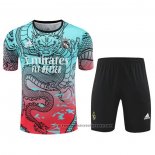 Tracksuit Real Madrid Dragon Short Sleeve 2024-2025 Green and Red - Shorts