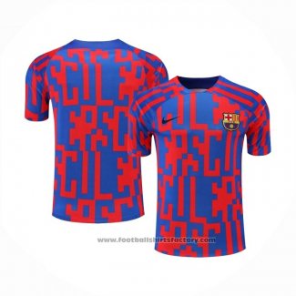 Training Shirt Barcelona 2022-2023 Red and Blue