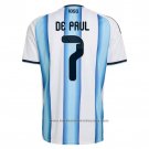 Argentina Player Rodrigo de Paul Home Shirt 2026