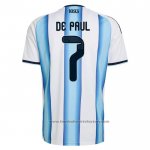 Argentina Player Rodrigo de Paul Home Shirt 2026