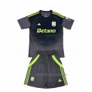 Aston Villa Goalkeeper Shirt Kids 2025-2026 Black