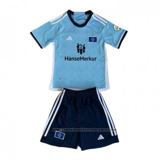 Hamburger Away Shirt Kids 2023-2024