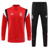 Jacket Tracksuit AC Milan Kids 2023-2024 Red