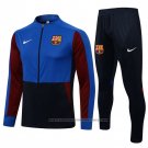 Jacket Tracksuit Barcelona 2021-2022 Blue and Red