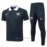 Polo Set del Chelsea 2025-2026 Grey