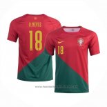 Portugal Player R.neves Home Shirt 2022
