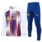 Sweatshirt Tracksuit Barcelona Kids 2023-2024 White