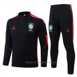 Sweatshirt Tracksuit Brazil 2026-2027 Black Red
