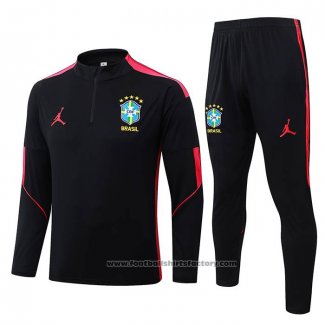 Sweatshirt Tracksuit Brazil 2026-2027 Black Red