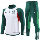 Sweatshirt Tracksuit Mexico Kids 2023-2024 White