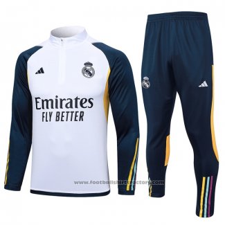 Sweatshirt Tracksuit Real Madrid Kids 2023-2024 White