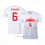 Switzerland Player Zakaria Away Shirt 2022