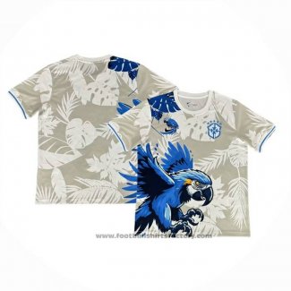 Thailand Brazil Special Shirt 2025-2026 Grey Blue