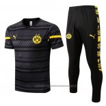 Tracksuit Borussia Dortmund Short Sleeve 2022-2023 Grey
