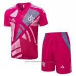 Tracksuit Flamengo Short Sleeve 2025-2026 Pink - Shorts