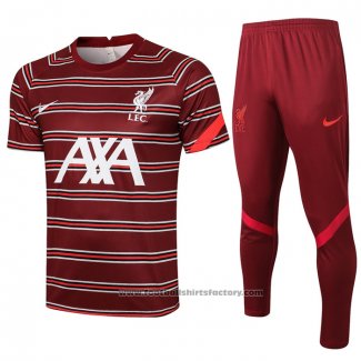 Tracksuit Liverpool Short Sleeve 2021-2022 Red