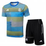 Tracksuit Real Madrid Short Sleeve 2025-2026 Blue Green - Shorts
