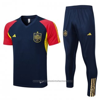 Tracksuit Spain Short Sleeve 2023-2024 Blue