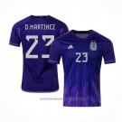 Argentina Player D.martinez Away Shirt 2022