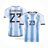 Argentina Player D.martinez Home Shirt 2022