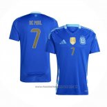 Argentina Player de Paul Away Shirt 2024