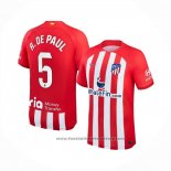 Atletico Madrid Player R.de Paul Home Shirt 2023-2024