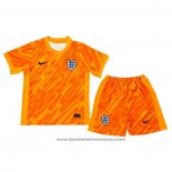 England Goalkeeper Shirt Kids 2024 Orange