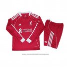 Liverpool Home Shirt Long Sleeve Kids 2025-2026