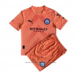 Manchester City Goalkeeper Shirt Kids 2022-2023 Orange