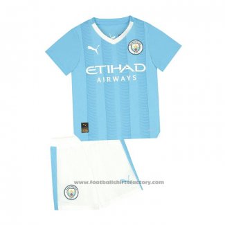 Manchester City Home Shirt Kids 2023-2024