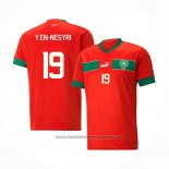 Morocco Player Y.en-nesyri Home Shirt 2022