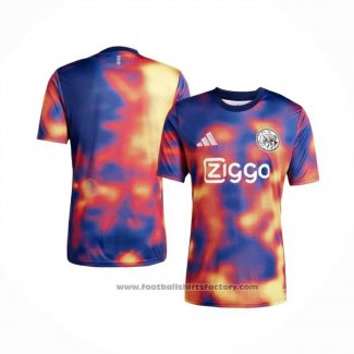 Pre-match Shirt Ajax 2025-2026 Blue Orange
