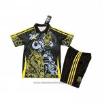 Real Madrid Dragon Shirt Kids 2025-2026 Black Yellow