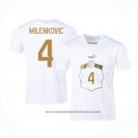 Serbia Player Milenkovic Away Shirt 2022