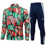 Sweatshirt Tracksuit Arsenal Kids 2024-2025 Red Green