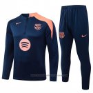 Sweatshirt Tracksuit Barcelona 2025-2026 Blue Orange