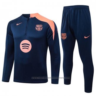 Sweatshirt Tracksuit Barcelona 2025-2026 Blue Orange