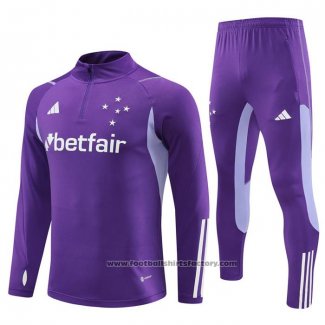 Sweatshirt Tracksuit Cruzeiro Kids 2023-2024 Purpura