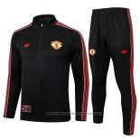 Sweatshirt Tracksuit Manchester United 2025-2026 Black