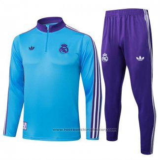 Sweatshirt Tracksuit Real Madrid Kids 2025-2026 Blue
