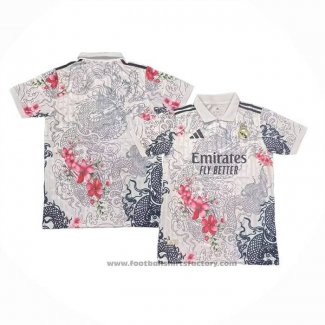 Thailand Real Madrid Dragon Shirt 2025-2026 White Red