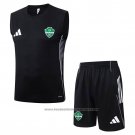 Tracksuit Al-ahli Saudi Without Sleeves 2025-2026 Black