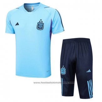 Tracksuit Argentina Short Sleeve 2023-2024 Blue - Shorts