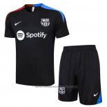 Tracksuit Barcelona Short Sleeve 2023-2024 Black - Shorts
