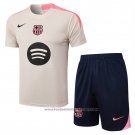 Tracksuit Barcelona Short Sleeve 2025-2026 Yellow - Shorts