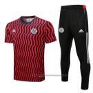 Tracksuit Bayern Munich Short Sleeve 2022 Red