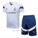 Tracksuit Olympique Marseille Short Sleeve 2022-2023 White - Shorts