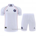 Tracksuit Paris Saint-Germain Jordan Short Sleeve 2022-2023 White - Shorts