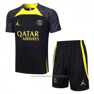 Tracksuit Paris Saint-Germain Jordan Short Sleeve 2023-2024 Black - Shorts