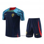 Tracksuit Portugal Short Sleeve 2022-2023 Blue - Shorts